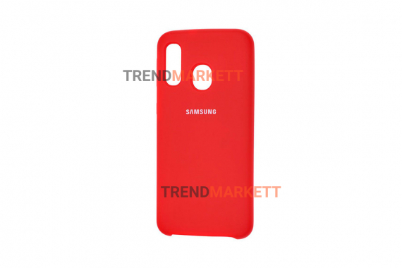 Чехол для Samsung A20/A30 «Silicone Cover» красный