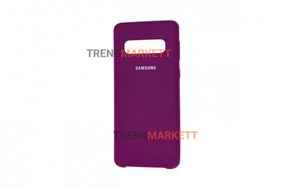 Чехол для Samsung S10 «Silicone Cover» фиолетовый