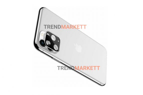 Защитное стекло на камеру для iPhone 11 Pro/Pro Max «Hoco» серебро