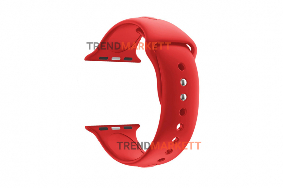 Ремешок для часов силиконовый красный Apple Watch 42/44 mm