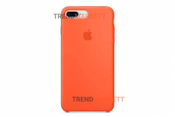 Силиконовый чехол (Silicon case) для iPhone 7 PLUS/8 PLUS Оранжевый