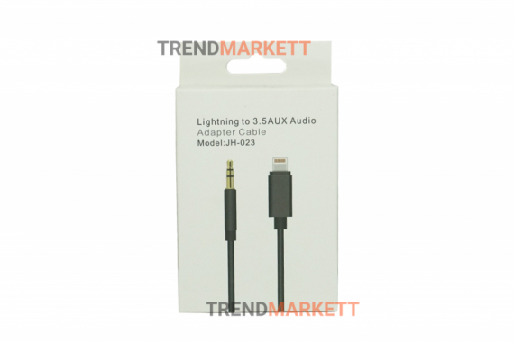 Кабель-адаптер Lightning to 3.5 AUX Audio JH-023 для Apple