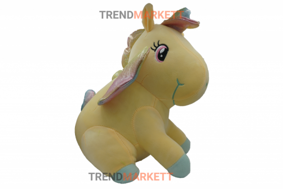 Мягкая игрушка «Желтый единорог» 35 см
