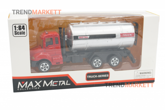 Металлический грузовик «MAX METAL ЦИСТЕРНА» красный