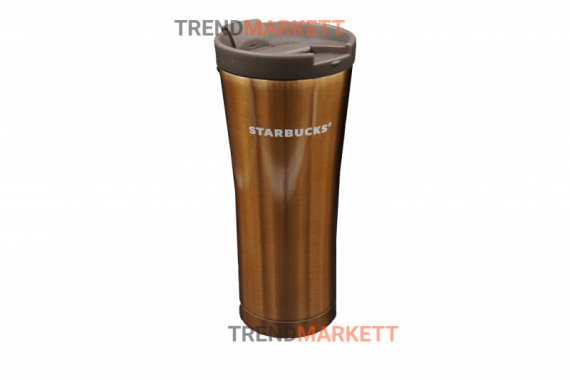 Термо-кружка «Starbucks» металлическая коричневая