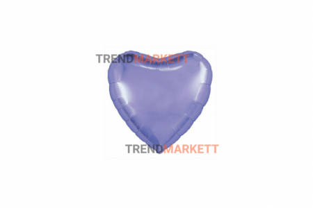 Шар «Сердце» пастельный фиолетовый
