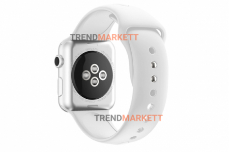 Ремешок для часов силиконовый белый Apple Watch 38/40 mm