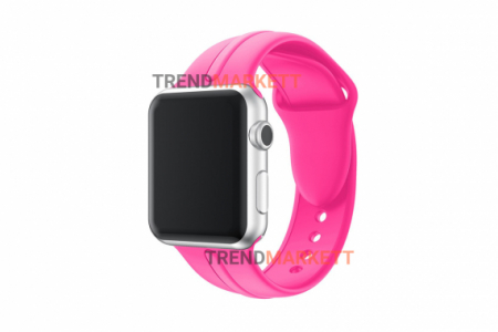 Ремешок для часов силиконовый розовый Apple Watch 42/44 mm