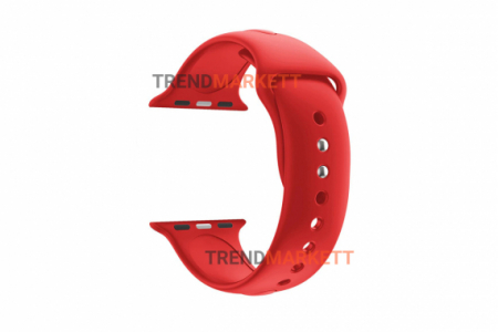 Ремешок для часов силиконовый красный Apple Watch 38/40 mm