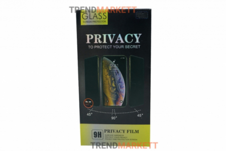Стекло антишпион «PRIVACY» для iPhone 7PLUS/8PLUS черное