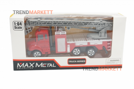 Металлическая грузовик «MAX METAL ПОЖАРНЫЙ КРАН»