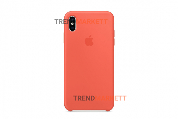 Силиконовый чехол (Silicon case) для iPhone X/XS Оранжевый